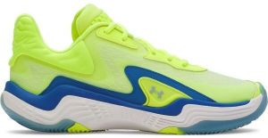 Under Armour SPAWN 7 Unisexová basketbalová obuv, reflexný neón, veľkosť 46