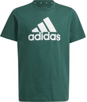 adidas ESSENTIALS BIG LOGO T-SHIRT Juniorské tričko, tmavo zelená, veľkosť