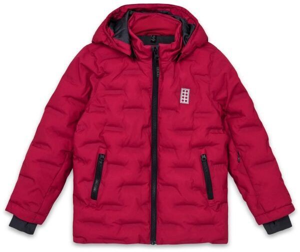 LEGO® kidswear LWJIPE 706 Detská lyžiarska bunda, červená, veľkosť