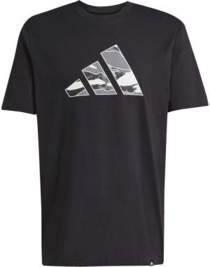 adidas M CAMO LOGO TEE Pánske tričko, čierna, veľkosť