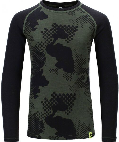 Bula JR FREERIDE MERINO WOOL Detské vlnené tričko, čierna, veľkosť 8Y