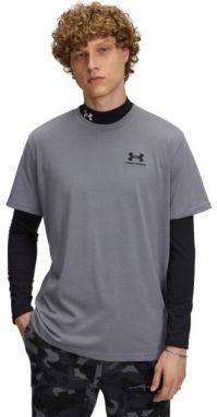 Under Armour LOGO EMB HEAVYWEIGHT Pánske tričko, tmavo sivá, veľkosť