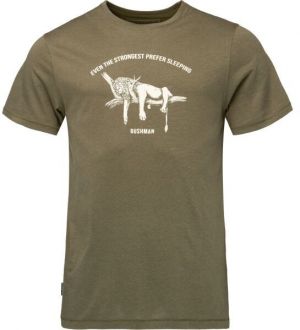 BUSHMAN YATTO Pánske tričko, khaki, veľkosť