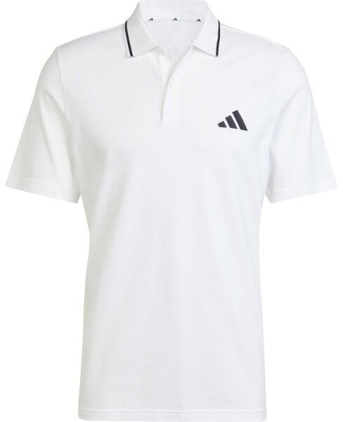 adidas PIQUE POLO Pánske tričko s golierom, biela, veľkosť