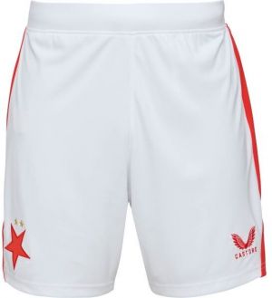 CASTORE SLAVIA PRAGUE HOME SHORT Pánske futbalové šortky, biela, veľkosť