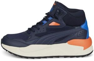 Puma X-RAY SPEED MID WTR JR Chlapčenská obuv, tmavo modrá, veľkosť 37