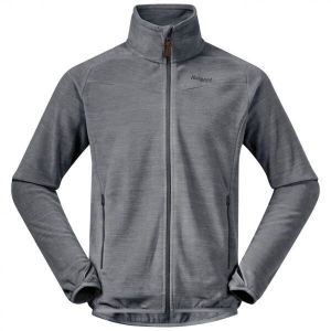 Bergans HAREID FLEECE Pánska flísová mikina, sivá, veľkosť
