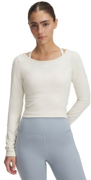 Under Armour TRAIN SEAMLESS LS Dámske tričko, béžová, veľkosť S