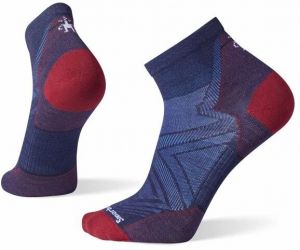 Smartwool RUN ZERO CUSHION ANKLE SOCKS Pánske športové ponožky, tmavo modrá, veľkosť