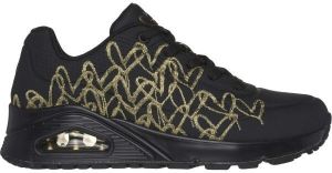 Skechers UNO - GOLDEN HEART Dámska obuv na voľný čas, čierna, veľkosť
