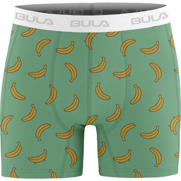 Bula PRINT BOXER Pánske bavlnené boxerky, svetlo zelená, veľkosť