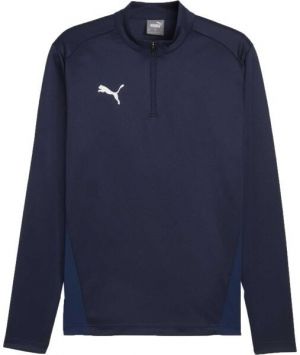 Puma TEAMGOAL TRAINING 1/4 ZIP TOP Pánske tričko, tmavo modrá, veľkosť