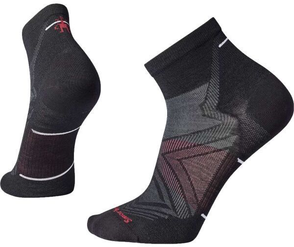 Smartwool RUN ZERO CUSHION ANKLE SOCKS Pánske športové ponožky, čierna, veľkosť