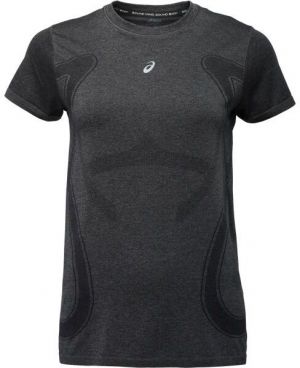 ASICS ROAD SEAMLESS SS TOP Dámske športové tričko, čierna, veľkosť