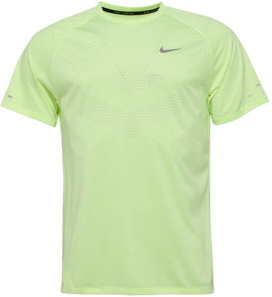Nike STRIDE Pánske bežecké tričko, reflexný neón, veľkosť