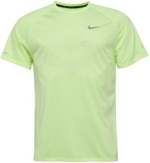 Nike STRIDE Pánske bežecké tričko, reflexný neón, veľkosť