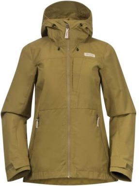 Bergans NORDMARKA LEAF LIGHT WIND JACKET WOMEN Vetroodolná bunda, khaki, veľkosť