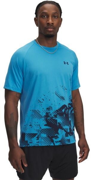 Under Armour TECH FADE Pánske tričko, modrá, veľkosť L