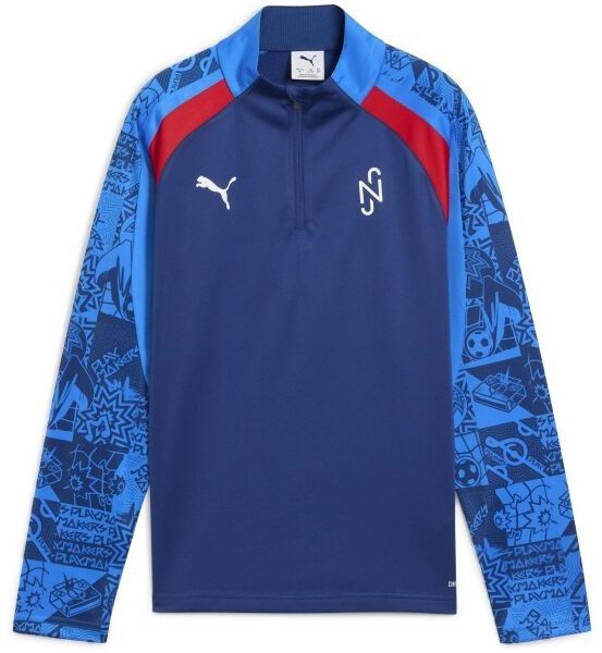 Puma NEYMAR JR PLAYMAKER 1/4 ZIP JR Chlapčenská mikina, tmavo modrá, veľkosť