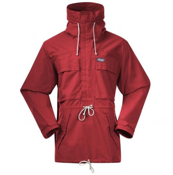 Bergans ARCHETYPE ANORAK Unisex outdoorová bunda, červená, veľkosť
