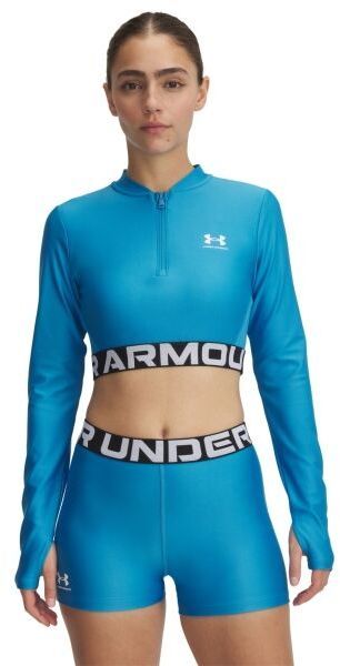 Under Armour HEATGEAR RIB Dámske tričko, modrá, veľkosť M