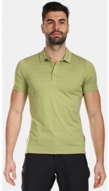 KILPI OLIVA Pánske funkčné polo tričko, svetlo zelená, veľkosť