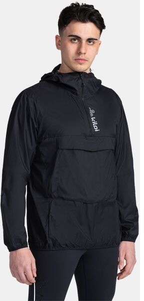 KILPI ANORI Pánska ľahká anorak bunda, čierna, veľkosť XXXL