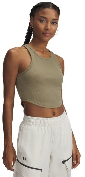 Under Armour RIVAL RIB TANK Dámske tielko, hnedá, veľkosť S