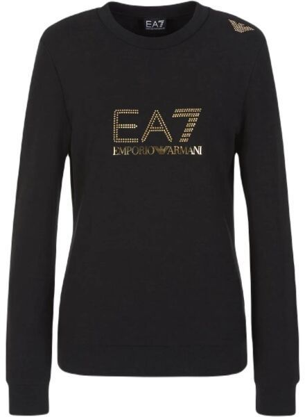 EA7 SWEATSHIRT Dámska mikina, čierna, veľkosť