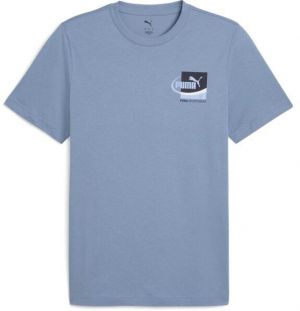 Puma GRAPHIC SMALL BOX TEE Pánske tričko, svetlomodrá, veľkosť