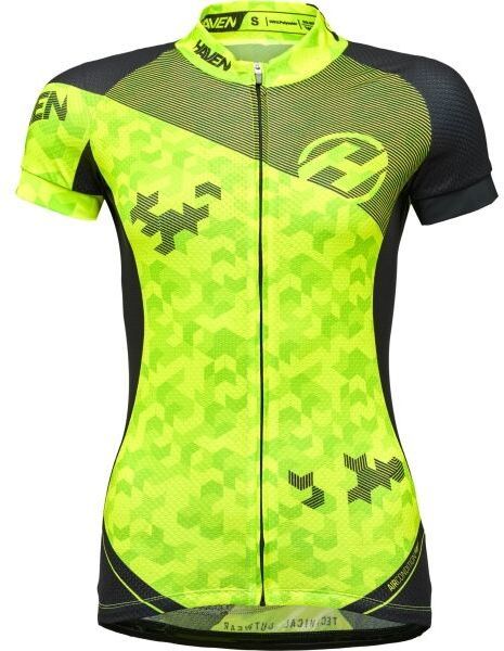HAVEN SINGLETRAIL NEO WOMEN Dámsky cyklistický dres, reflexný neón, veľkosť