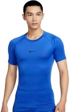 Nike M NP DF TIGHT TOP SS Pánske tréningové tričko, modrá, veľkosť XXL