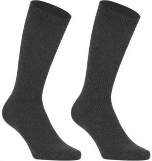 SCHOLL BAMBOO REGULAR 2P Dlhé bambusové ponožky, tmavo sivá, veľkosť