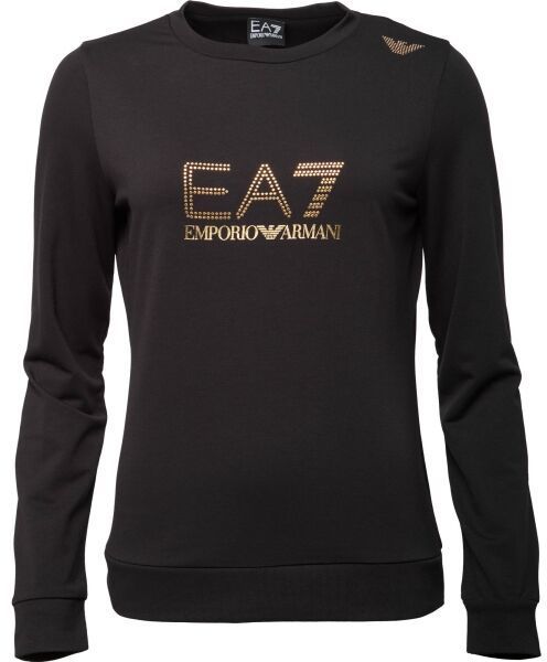 EA7 SWEATSHIRT Dámska mikina, čierna, veľkosť