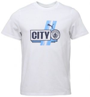 Puma MANCHESTER CITY FC FTBLCULTURE TEE Pánske tričko, biela, veľkosť