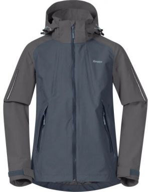 Bergans SJOA 2L YOUTH GIRL JACKET Nepremokavá bunda, tmavo sivá, veľkosť