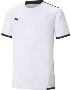 Puma TEAM LIGA JERSEY JR Juniosrské futbalové tričko, bílá, veľkosť