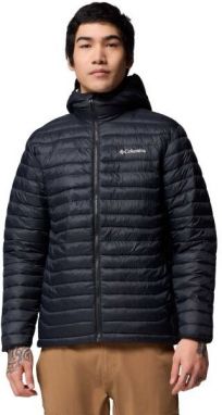 Columbia POWDER PASS HOODED JACKET Pánska outdoorová bunda, čierna, veľkosť
