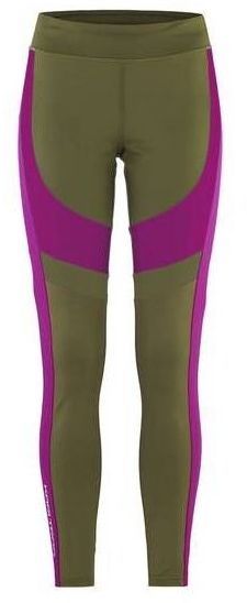 KARI TRAA VICKY TIGHTS Dámske športové legíny, khaki, veľkosť