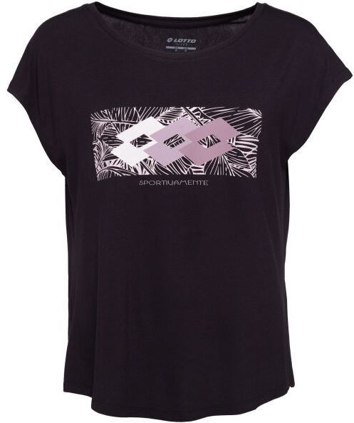 Lotto TROPICAL TEE III Dámske tričko, čierna, veľkosť