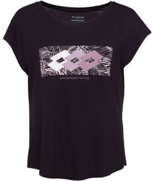 Lotto TROPICAL TEE III Dámske tričko, čierna, veľkosť