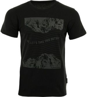 ALPINE PRO BREJ Pánske tričko, čierna, veľkosť