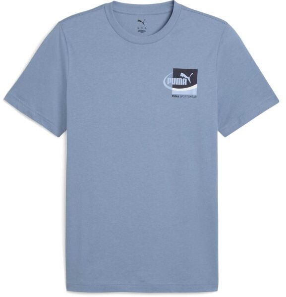 Puma GRAPHIC SMALL BOX TEE Pánske tričko, svetlomodrá, veľkosť