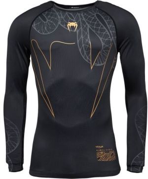 Venum SERPENTI LONG SLEEVE RASHGUARD Kompresné tričko, čierna, veľkosť