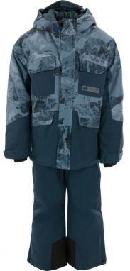 ALPINE PRO SCEDO Detský lyžiarsky set, tmavo modrá, veľkosť 128-134