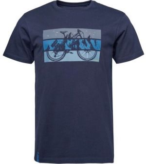 LOAP BRUM Pánske tričko, tmavo modrá, veľkosť