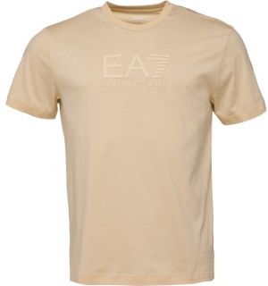 EA7 T-SHIRT Pánske tričko, béžová, veľkosť