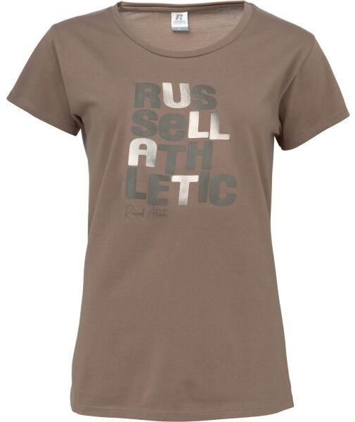 Russell Athletic SS CREW T-SHIRT Dámske tričko, hnedá, veľkosť
