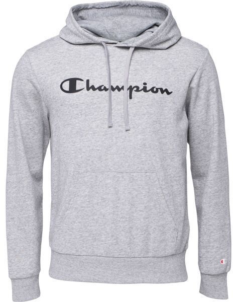 Champion HOODED Pánska mikina, sivá, veľkosť