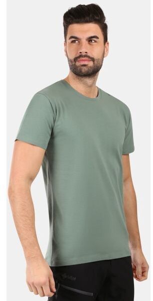 KILPI PROMO Pánske bavlnené tričko, khaki, veľkosť